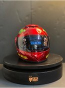 Resim MTS SY118 Dinozor Desenli Çocuk Motosiklet Kaskı Full Face PP Materyal ECE Onaylı (5-12 Yaş) 