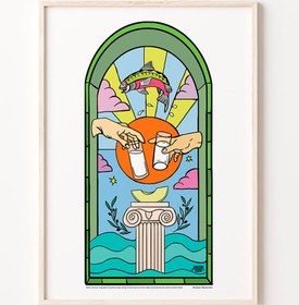 Resim Rakı-Balık Poster 