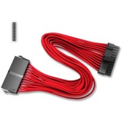 Resim Deep Cool Ec300-24p-rd Standart Atx Ps2 Güç Kaynağı Uzatma Kablosu Yüksek Kaliteli 18awg Fiber 300mm 