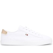 Resim Tommy Hilfiger VULC CANVAS LACE UP SNEAK Beyaz Kadın Sneaker 