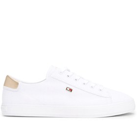 Resim Tommy Hilfiger VULC CANVAS LACE UP SNEAK Beyaz Kadın Sneaker 