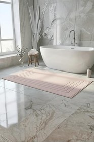 Resim Alora Pudra Büyük Ayak Havlusu - 60x130 Cm, 690GR%100 Pamuk, Spa Ve Otel Banyo Paspası 