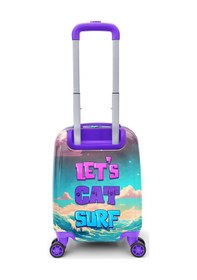 Resim Coral High Kids Sörfçü Kedi Desenli Çocuk Valizi 16779 