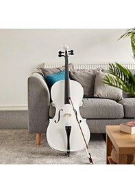 Resim Midex Gt-124wh Profesyonel Üst Kalite Beyaz Çello Viyolonsel 