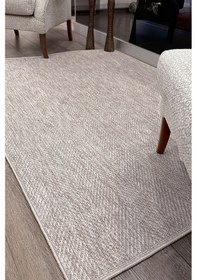 Resim Berena Naturel Jüt Halı Örme Kilim Sisal Hasır Halı Mutfak Balkon Halısı Krem-120x170 
