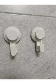 Resim IKEA Vantuzlu Kanca Banyo Mutfak Askısı 2li Set 
