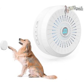Resim Xxf İçin Kablosuz Köpek Kapı Zili - Dokunmatik Aktif Evcil Hayvan Eğitim Zili 