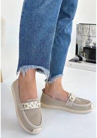 Resim Biçomi Wata Bej Triko Babet Ayakkabı Çok Renkli 