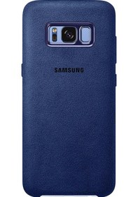 Resim Galaxy S8 Plus İle Uyumlu Alcantara Kılıf Lacivert Ef-xg955alegww 