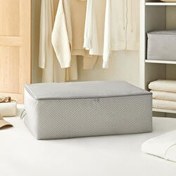 Resim Büyük Boy Gri Balıksırtı Baza Altı Hurç 62 X 46 X 22 Cm Ocean Home Textile