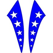 Resim SEVGENT Cg Mavi Yıldızlı Çamurluk Yan Sticker 