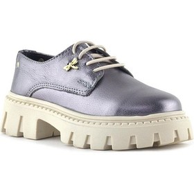 Resim Rakerplus Platin Hakiki Deri Toka Detaylı Bağcıklı Kız Çocuk Günlük Ayakkabı Platin 