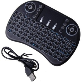 Resim Piranha 2385 Kablosuz Smart Tv Mini Klavye Mouse Işıklı Şarjlı 