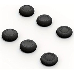 Resim Lumaworld 6 Adet Switch 2-ns2 Siyah Mantar Başlık Kaymaz Ter Tutmaz Oyun Joystick Kılıfı 