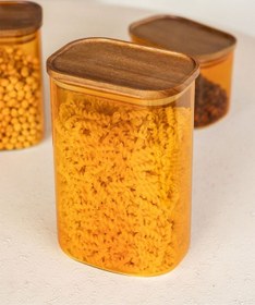 Resim The Mia Cam Kavanoz Amber Akasya Kapak 1200 Ml Cam0477 Amber 