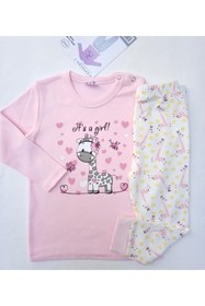 Resim ICEFIELDS %100 Pamuk Kız Bebek Pijama Takımı 