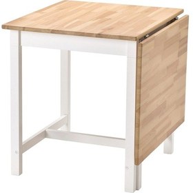 Resim Pınntorp Katlanır Mutfak Masası, Açık Kahverengi-beyaz, 2-4 Kişilik, Katlanabilir, 67/124x75 Cm 