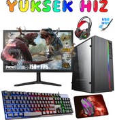 Resim BigGameX BLOOD SK32 AMD RYZEN 5 5500 32GB RAM 256GB SSD RX550 4GB 19''MONİTÖR OYUNCU MASAÜSTÜ BİLGİSAYAR 