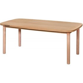 Resim Masifart Aemul 190 Lık Abelya Meşe Masa Cilasız Ham Ham 