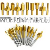 Resim BGA dremel geleneksel gravür makinesi titanyum mini freze matkap ucu gravür freze 10 pcs 
