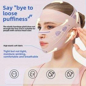 Resim 360° Tam Kapsama V-Line Çene Kaldırma Kayışı - Hipoalerjenik, Tekrar Kullanılabilir Uyku Maskesi Bandajı Kadınlar İçin | Rahat, Güvenli Uygun Kontur Tasarımı Şekillendirici | Ayarlanabilir ve Nefes Alabilen Yüz İnceltme Bandajı | Non-Invasive Cilt Bakım Çözümü 