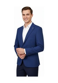 Resim Suitmen Erkek Tek Spor Ceket Çift Yırtmaçlı Bgl-st04982 İndigo 