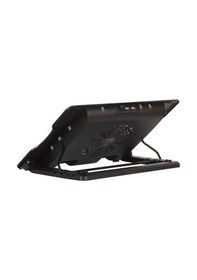 Resim Wozlo Ergostand Yükseklik Ayarlı 14 CM Fan Led'li Notebook Soğutucu 