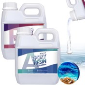 Resim Epoksi Reçine Kiti 50ml-250ml, Sararmayan Şeffaf Kendiliğinden Düzelen Reçine Yüksek Parlaklık, UV & Isıya Dayanıklı Takı Yapımı, Sanat, El İşleri, Nehir Masaları için - DIY El Sanatları Hediye Seti 