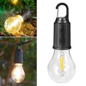 Resim BUFFER® Şarj Olabilen 3 Farklı Mod LED'li Kendiliğinden Asma Kancalı Kamp,Dış Cephe Lambası 