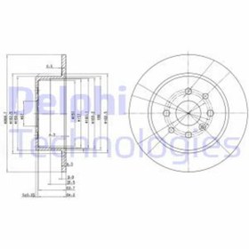 Resim DELPHI BG3141 Fren 569209 (WE725239) (Fiyat:2 Adet İçindir) 