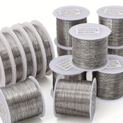 Resim 1/5 Rulo 304 Paslanmaz Örgü Teli - 0.2/0.3/0,4/0.5/0.06mm Kalınlıkta Ağır Hizmet Tip Esnek ve Dolaşmayan DIY Takı İmalat, El Sanat, Çekiç Telli, Şeritli Kablo için Uygunluklu Müşteriler: Kolye ucu kulaklıklar anahtarlığın tasımızda hassasiyet sahibi. Karma 