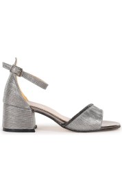 Resim Kiko Kids Elos Günlük Kız Çocuk 4 cm Topuklu Sandalet Ayakkabı Platin 