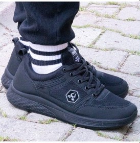 Resim Ghattix Kula Günlük Erkek Spor Ayakkabı Yürüyüş Koşu Siyah Siyah 