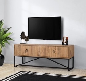 Resim Loft Ferforje Çekmeceli Tv Sehpası 150cm 
