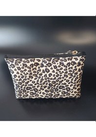 Resim Meryy Collection Clutch Simli Leopar Çanta Leopar 