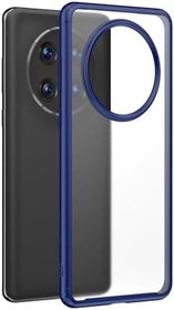 Resim Microcase Huawei Mate 50 Pro Luna Serisi Köşe Korumalı Sert Rubber Kılıf - AL3422 Mavi 