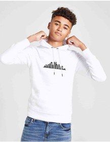 Resim Silhouette New York City Baskılı Unisex Çocuk Kapüşonlu Sweat (528883104) 