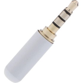 Resim Prettyia 3.5mm 1/8 '' Trrs 4 Kutuplu Erkek Tak A / V Lehim Konnektörü, Beyaz Beyaz (Yurt Dışından) 