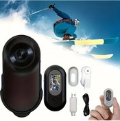 Resim Elmpaly Siyah 360 Derece Dönen 1080p Lcd Ekranlı Evcil Hayvan Kamerası 120 Derece Geniş Açı 240 Dakika 