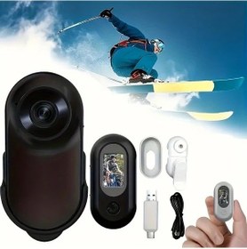 Resim Elmpaly Siyah 360 Derece Dönen 1080p Lcd Ekranlı Evcil Hayvan Kamerası 120 Derece Geniş Açı 240 Dakika 