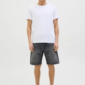 Resim Jack & Jones Erkek Jjıtony Rahat Kesim Jean Şort 12269533 Siyah 