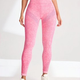 Resim Kadınlar için tek renk yüksek bel kalça kaldırma yoga pantolonu, hızlı kuruyan nefes alabilir esnek spor tayt 