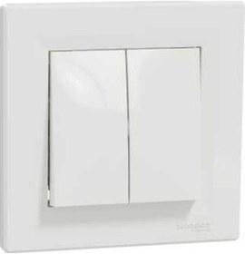 Resim Schneider Asfora 1 Kutuplu 2 Devreli Anahtar Beyaz - EPH0300121 
