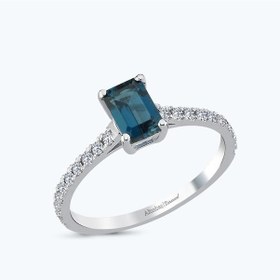 Resim Altınbaş Pırlanta Topaz Taşlı Yüzük Mkm237lbt-14k 