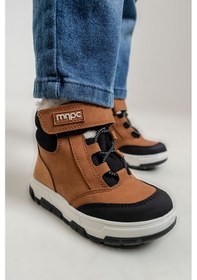 Resim Mnpc Erkek Çocuk Kum Suni Deri Suya Dayanıklı Anatomik Günlük Bot 25k3b1100569 KUM 