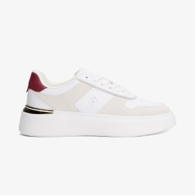 Resim Tommy Hilfiger Fashion Court Mix Kadın Beyaz Sneaker 