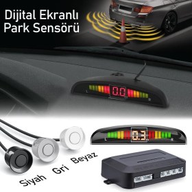 Resim Drs Tuning Araç Park Sensörü Dijital Ekranlı Ses Ikazlı 3 Renk Seçeneği 