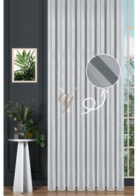 Resim Çelik Tül Perde V-ekru Ekru 