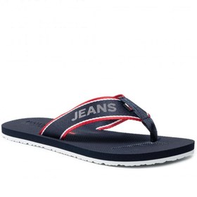 Resim Tommy Hilfiger Erkek Erkek Comfort Footbed Beach Sandal Parmak Arası Terlik Em0em00693 