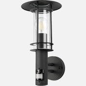 Resim Lisio Dış Aplik Siyah Sensörlü E27 